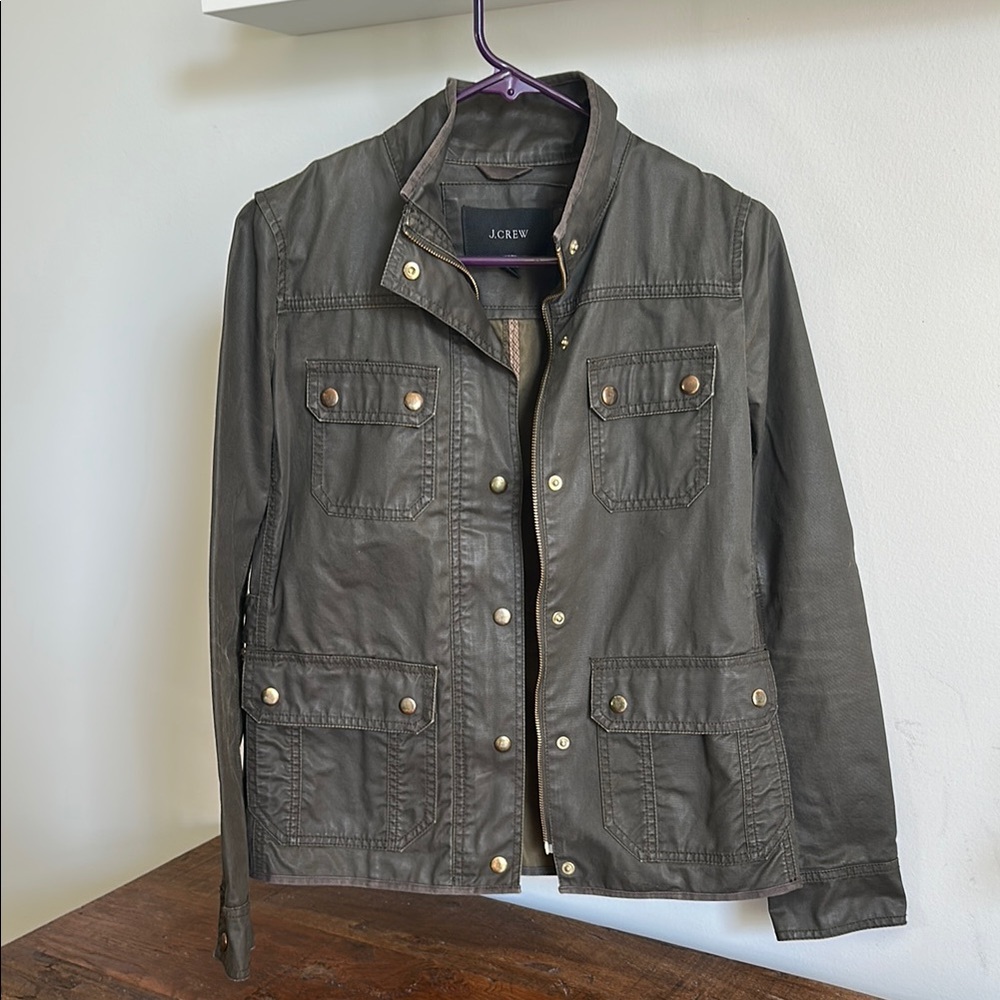 J. Crew Women’s Waterproof Olive Jacket